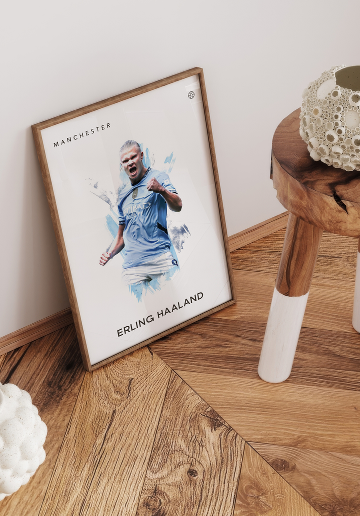 Erling Haaland no.4 Fotboll Poster